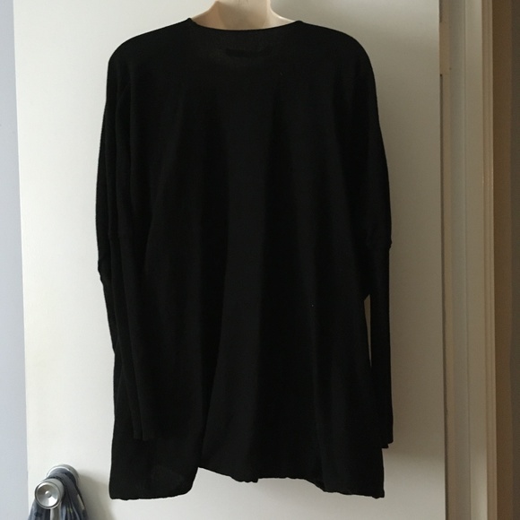 All Saints Black Drape Sweater - Picture 4 of 7